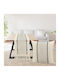 Ilis Home Ilis Home Linen Runner Beige Charcoal 33x170cm