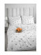 SteweHome Cotton Duvet Cover Set 100x220cm Black