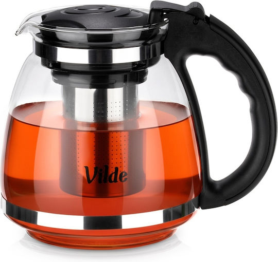 Vilde Τσαγιέρα με Φίλτρο Γυάλινη 1500ml