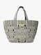 Fabric Women's Tote Handbag Black