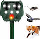 Ultrasonic Device for Repelling Birds Cats Rodents Solar Powered 12.5x5.5m