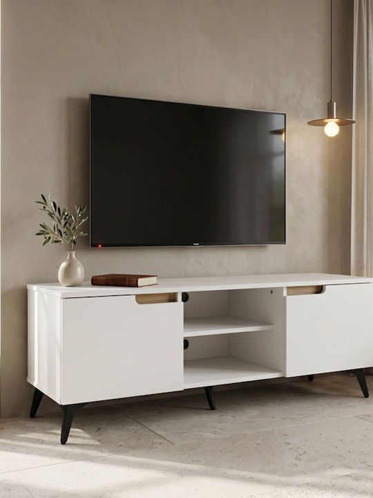 Pakketo TV-Ständer Kemvio Weiß M120xP38xH44cm
