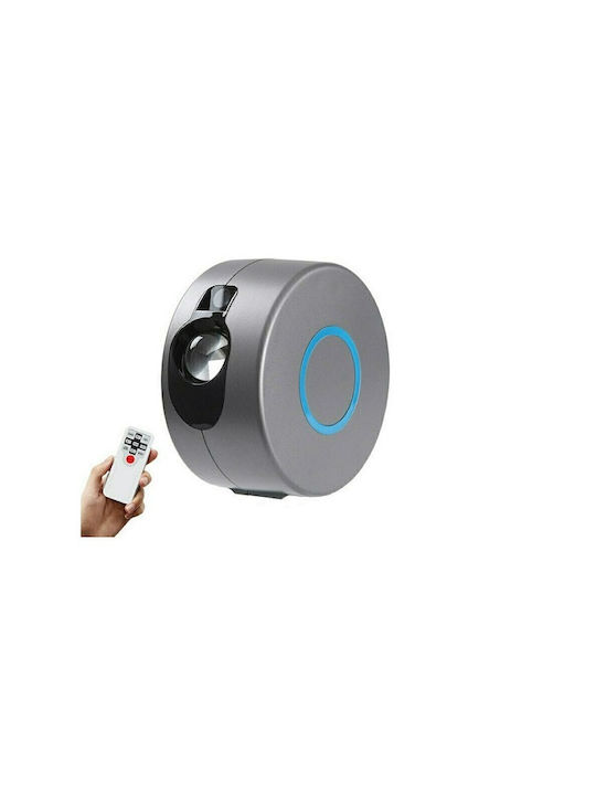 Въртяща се Детска Лампа Projector с Проекция на Звезди Сива