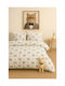 SteweHome Set Kids Duvet Cover Single With Pillowcase Cotton Black 100x215cm