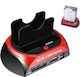Hard Disk Docking Station for SATA/IDE Drives with USB 2.0 / USB 3.0 / eSATA Connectivity