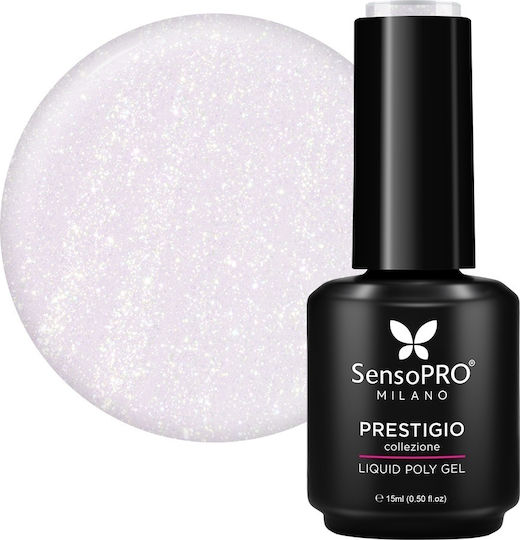 Sensopro Milano Prestigio Gel Polygel Lichid Mătase Liliac 15ml
