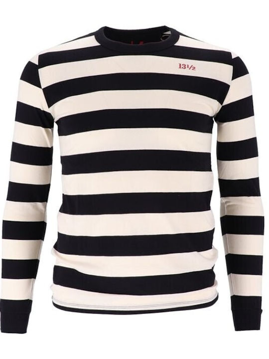 Long Sleeve Blouse White Black