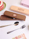 Brown Stainless Steel Spoon
