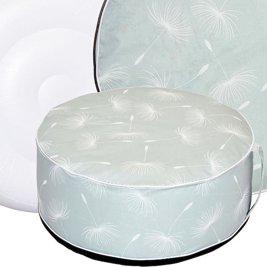 Bean Bag Stool Waterproof Blue 55x55x25cm