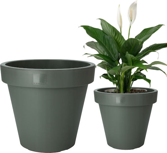 Grüner Kunststoff Gartenblumentopf 50 Cm Grüner Kunststoff Gartenblumentopf 50 Cm