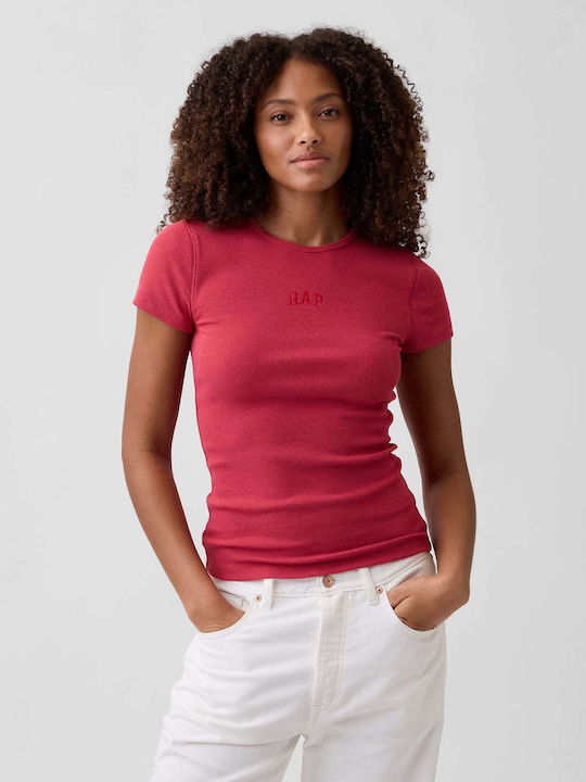 GAP Women's Cotton Crop Top Chakra Red