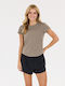 Γυναικείο T-shirt Fast Drying Brun