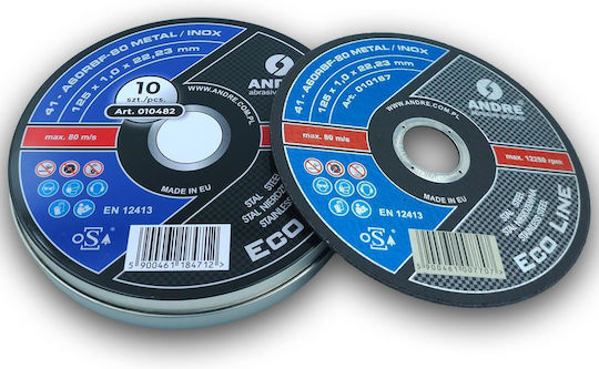 Andre Metal Disc 125 X 1.0mm Inox Metal Eco Line Can 10pcs