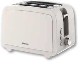 Primo PRST-40557 Toaster 2 Slots 900W Beige