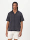 Short Sleeve Shirt in Regular Fit Dark Grey