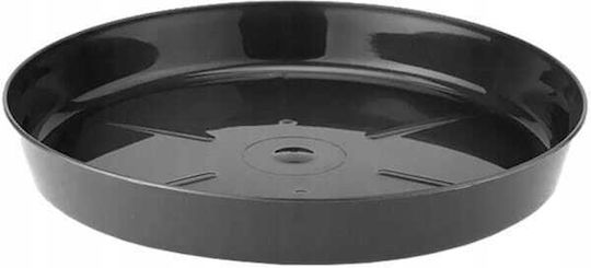 Lamela Plastic Pot Plate Black 19.7x29cm