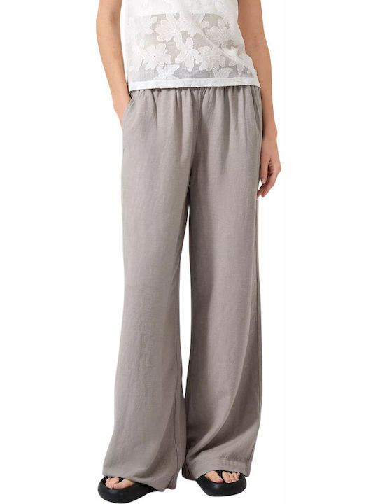Women's Fabric Trousers Gray