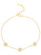 Breeze Women's Bracelet Cuff Silver Gold Plated