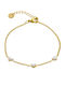 Loisir Women's Bracelet with Heart Design in Gold Plated Steel