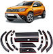 Flares Protective Door Strips Set Black Dacia Duster 2018 To 2023