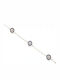 Ios Women's Bracelet with Eye Design Made of Silver with Zircon