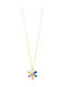 Breeze Colier din Argint Placat cu Aur cu Zircon