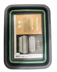 Koopman Ligean Pliabil Rectangular 37.5x27.5x12cm Din Silicon Capacitate 8lt Verde Koopman Ligean Pliabil Rectangular 37.5x27.5x12cm Din Silicon Capacitate 8lt Verde