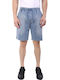 Logo Sports Men's Light Blue Shorts