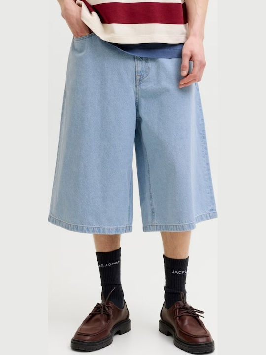Herren Shorts Denim Blauen