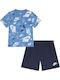 Kinderbekleidungssets mit Shorts Sommer 2 Stück Blau