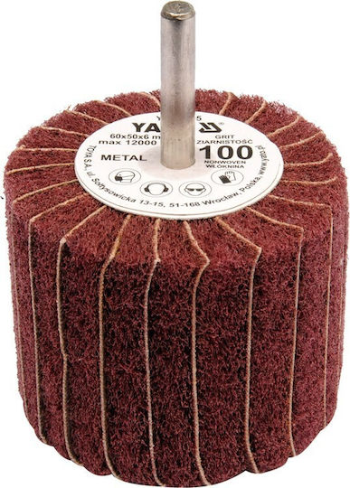 Yato 60x50x6 P200 Schleifscheibe mit Spindel für Flap