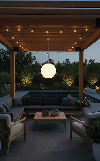 VK Lighting Deckenleuchte Weiß mit Lampenbirnensockel E27
