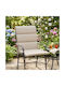 Ravelia Waterproof Garden Chair Cushion with Backrest Beige 50x105cm