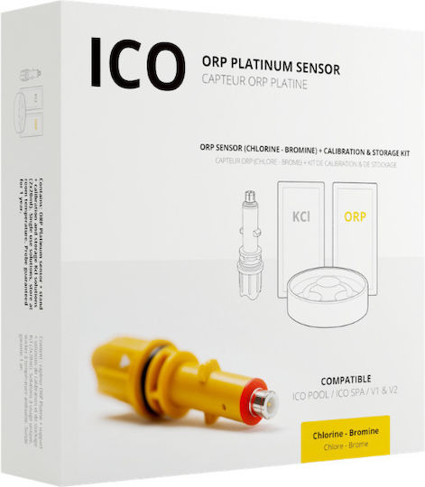 Ondilo Ico Kit Orp Sensor Measures Oxygen Chlorine Bromine Concentration In Water Calibration Set Orange