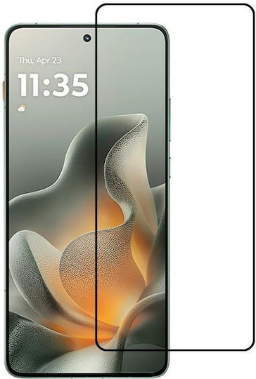 Motorola Edge 70 Pro 5G Edge Kleber 9H HD 3D Gebogener Rand Gehärtete Glasfolie Schwarz