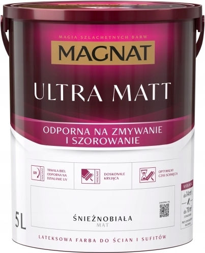 Magnat Ultra Matt Anti-reflective Latexfarbe Weiß Matt 5l