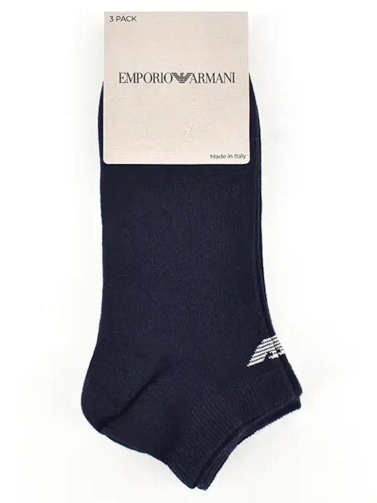 Emporio Armani Ανδρικές Κάλτσες Μπλε 3Pack