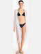 Ble Resort Collection Γυναικείο Κιμονό Παραλίας Ασημί
