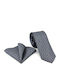 Legend Accessories Männer Krawatte Seide mit Mustern in Silber Farbe