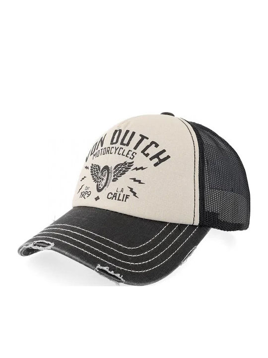 Von Dutch Jockey Trucker Pentru Bărbați Bej Gri Vd 0 Cas1 Crew2 B-gris