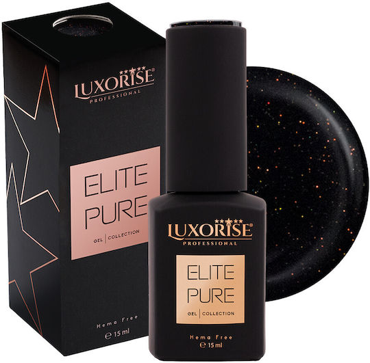 Luxorise Elite Pure Полутраен Лак За Нокти Черна Галактика 15мл