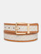 Leather Women's Belt Tabac Brown