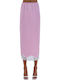 Satin Maxi Skirt Baby Pink