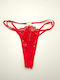 Damen-Slip mit Spitze Rot