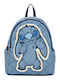 Loungefly Kids Blue Denim Mini Backpack Disney Stitch
