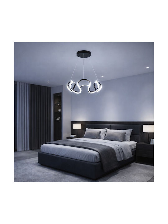 VenCore White LED Ceiling Light with Warm to Cool White Light 48x48x18cm