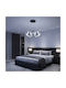 VenCore White LED Ceiling Light with Warm to Cool White Light 48x48x18cm