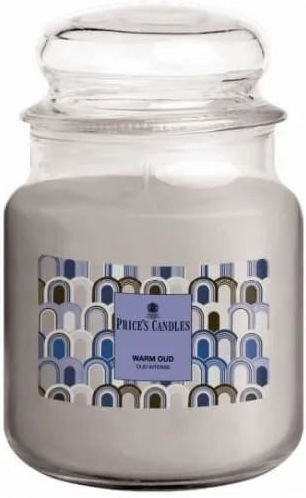 Ароматична Свещ Средна 375гр Price's Candles Топъл Уд