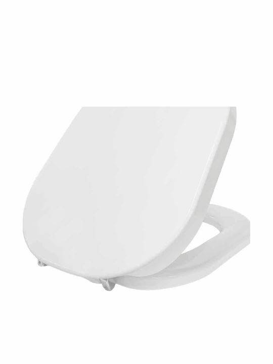 Elvit Καπάκι Λεκάνης Soft Close Πλαστικό 36x45cm Λευκό