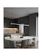 VK Lighting White LED Pendant Ceiling Light with Warm White Light